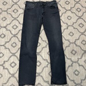 mavi Myles black straight leg jeans